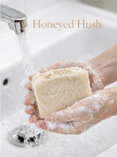 Honeyed Hush – Lavender + Patchouli Goat Milk Soap with Honey & Oats
