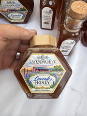 13oz glass Natural Lavender Honey with dipper