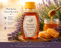 Natural Lavender Honey | Raw Utah Honey | The Lavender Hive
